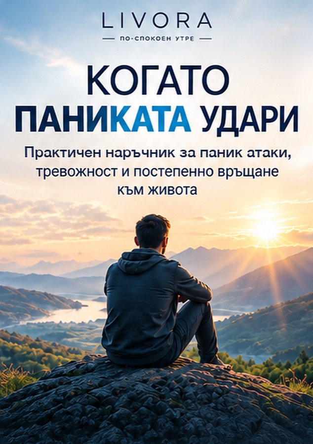 Корицата на книгата „Когато паниката удари“